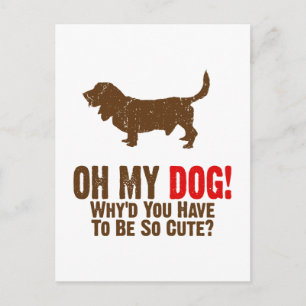 Basset Hound Postcard