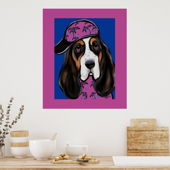 Basset Hound Poster (Kitchen)