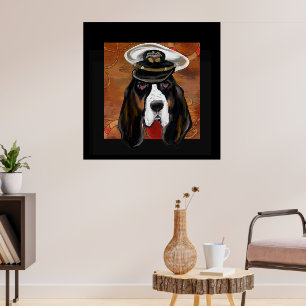 BASSET HOUND POSTER