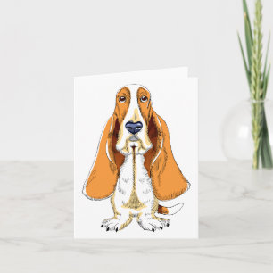 Basset Hound Puppy Dog Note Card