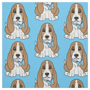 Basset Hound Puppy Fabric