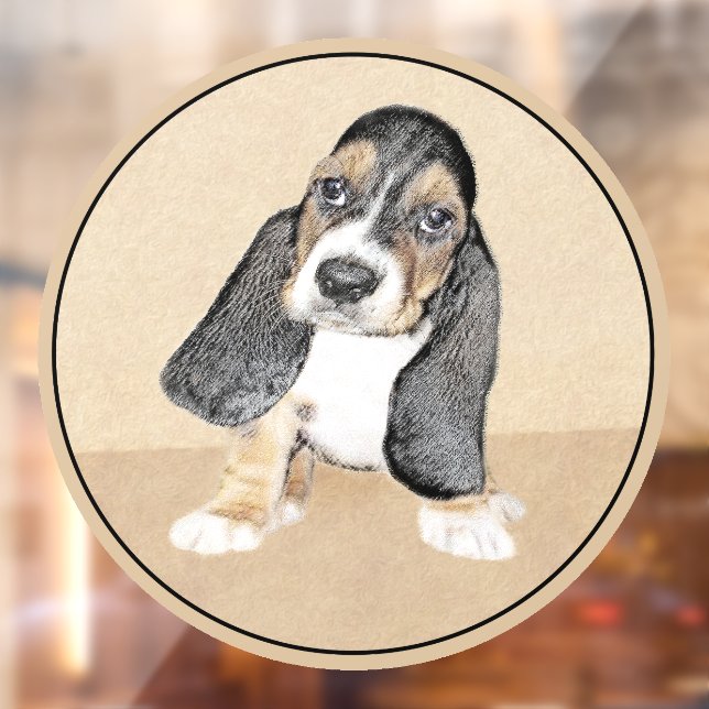 Basset Hound Puppy Painting - Original Dog Art (Sheet 2)
