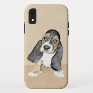 Basset Hound Puppy Painting - Original Dog Art Case-Mate iPhone Case