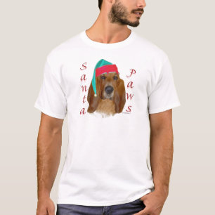 Basset Hound Santa Paws T-Shirt