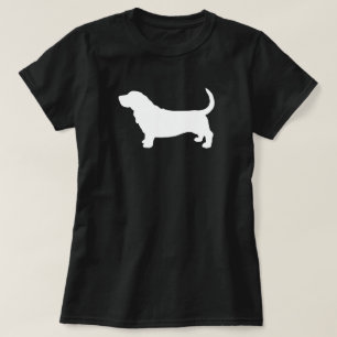 Basset Hound Silhouette Cool Scent Hound Lover's T-Shirt