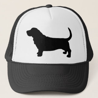 Basset Hound Silhouette Trucker Hat