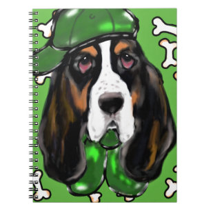 Basset Hound Spiral Notebook