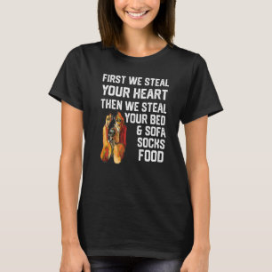 Basset Hound Steal Your Heart Steal Your Bed and S T-Shirt