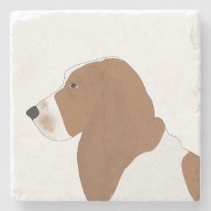 Basset Hound Stone Coaster