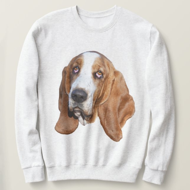 Basset Hound Sweatshirt (Design Front)