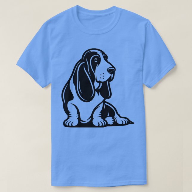 Basset Hound T-Shirt (Design Front)