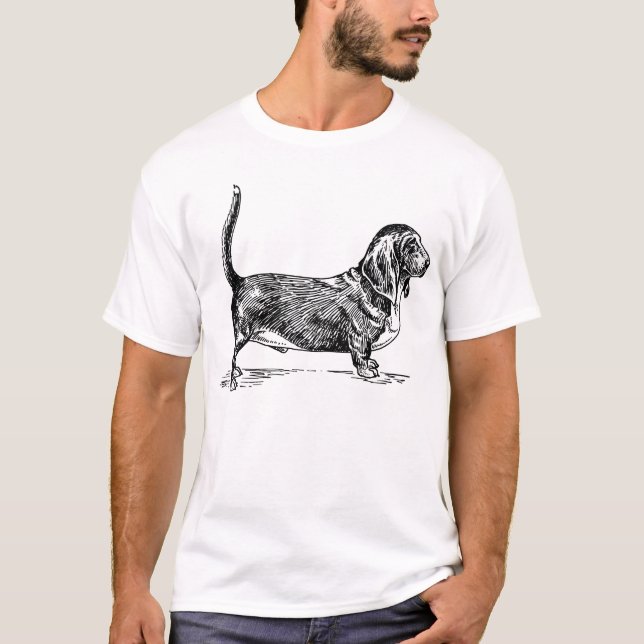 Basset hound T-Shirt (Front)