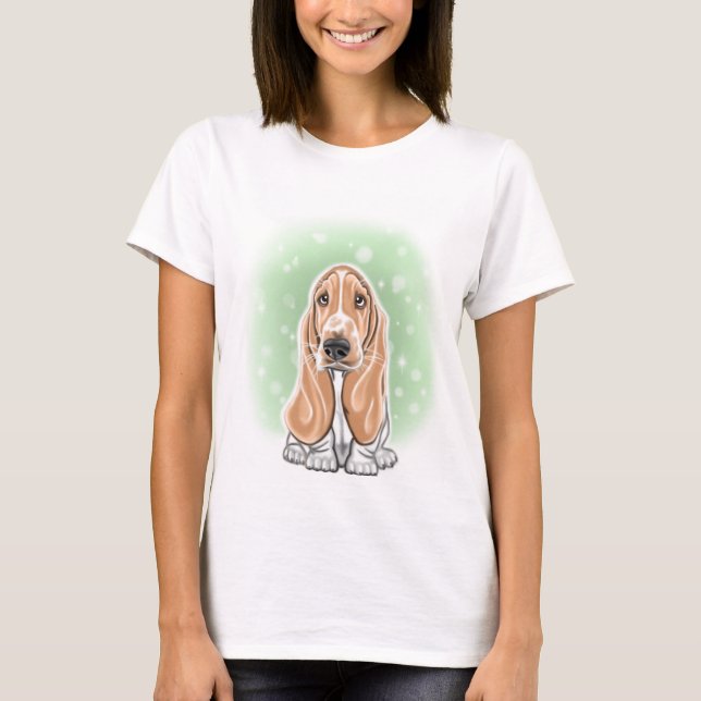 Basset Hound T-Shirt (Front)