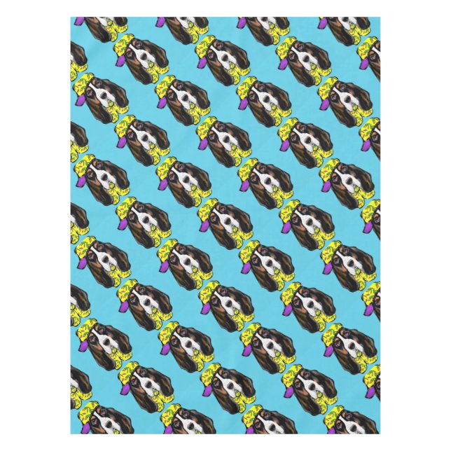 Basset Hound Tablecloth (Front)