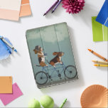 Basset Hound Tandem iPad Pro Cover<br><div class="desc">Basset Hound Tandem by Fabfunky. Features basset hounds riding a bicycle in a whimsical,  steampunk style. | 192024D</div>