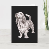 Basset Hound Thank you card