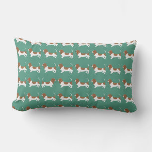 Basset Hound Throw Pillow