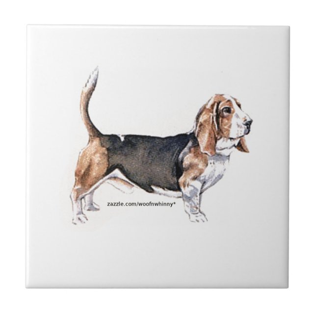 Basset Hound Tile (Front)