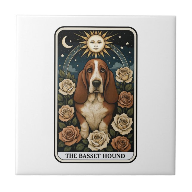 Basset Hound Tile (Front)