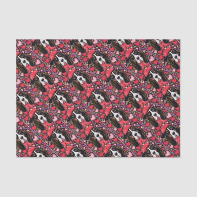 Basset Hound Tissue Paper (Front)