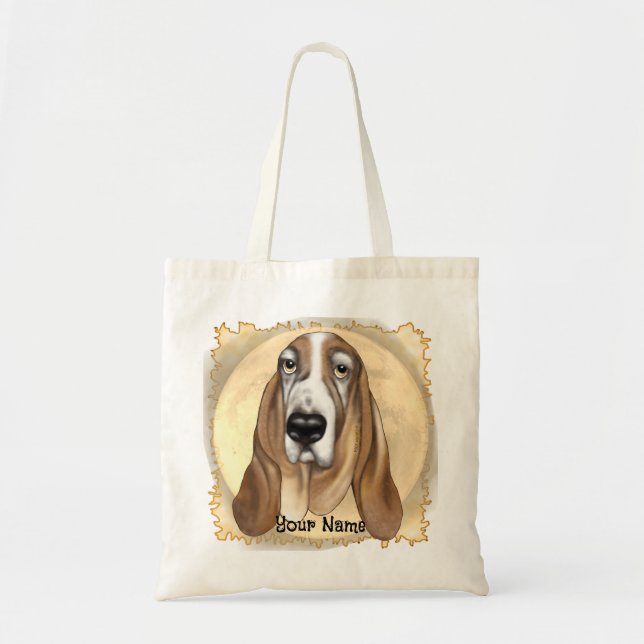 Basset Hound tote bag (Front)