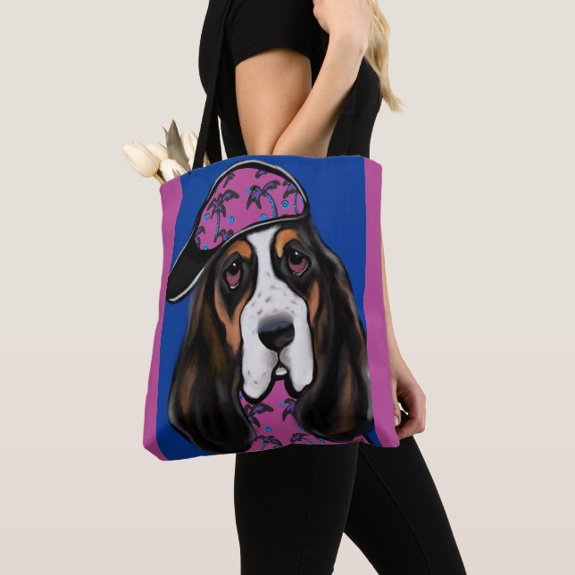 Basset Hound Tote Bag (Close Up)