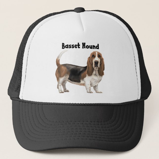 Basset Hound Trucker Hat (Front)