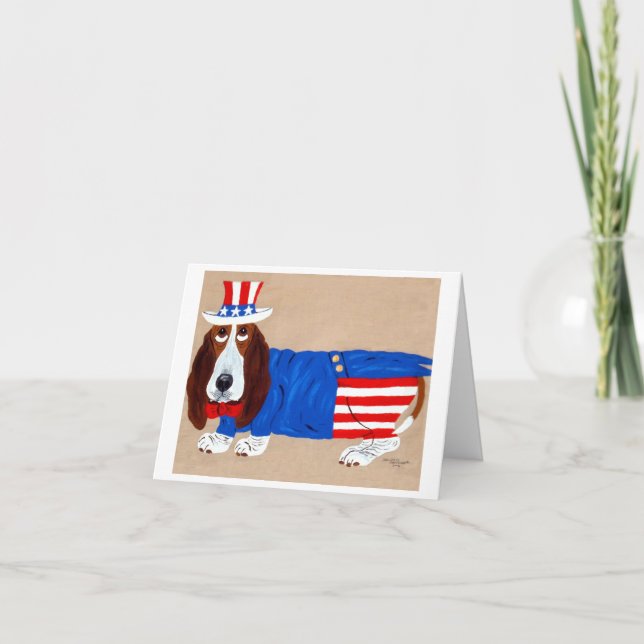Basset Hound Uncle Sam Announcement (Front)