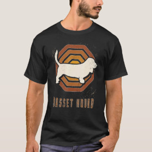 Basset Hound Vintage Retro Classic Dog Love T-Shirt