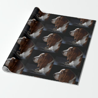 Basset Hound Waiting For You To Come Home Wrapping Paper