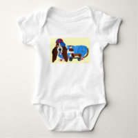 Basset Hound with pull toy T-Shirt