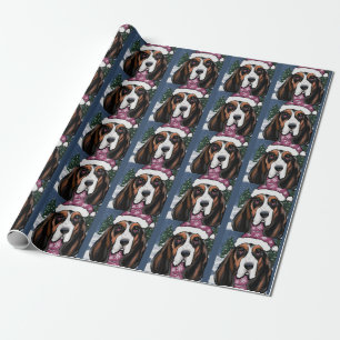 BASSET HOUND  WRAPPING PAPER