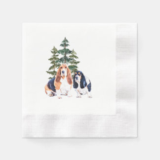 Basset Hounds Napkin