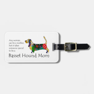 Basset Mum Luggage Tag
