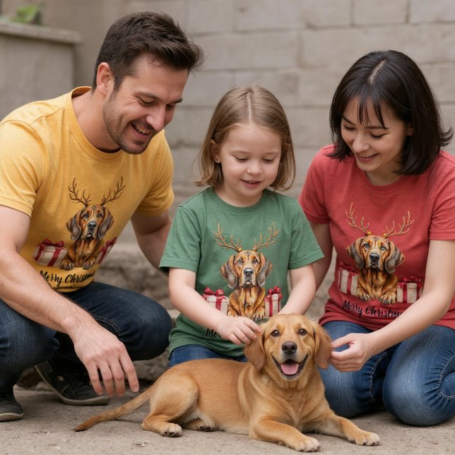 Basset Reindeer T-Shirt (Creator Uploaded)