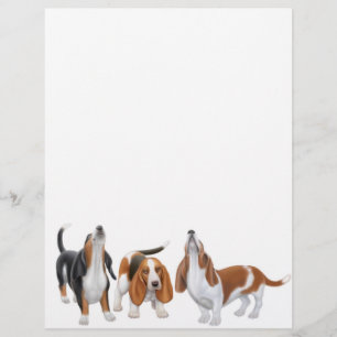 Basset Trio Letterhead