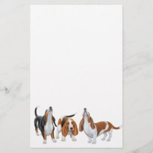 Basset Trio Stationary Stationery