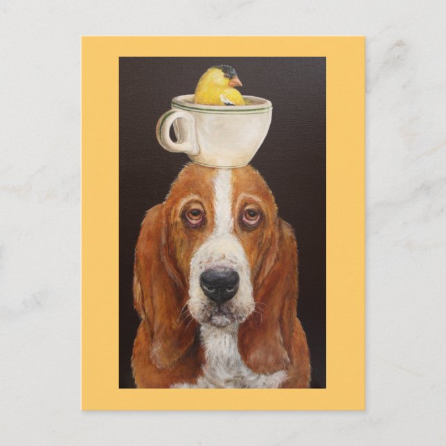 Bassett balancing act postcard (Front)