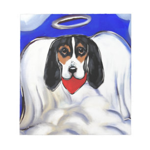 Bassett Hound Angel Notepad