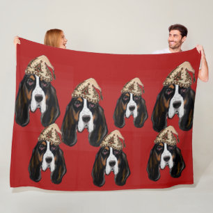 Bassett Hound   Fleece Blanket