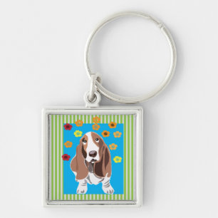 Bassett Hound Key Ring