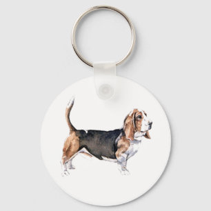 Bassett Hound keyring