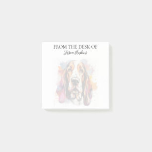 Bassett Hound Lover Monogrammed Notes