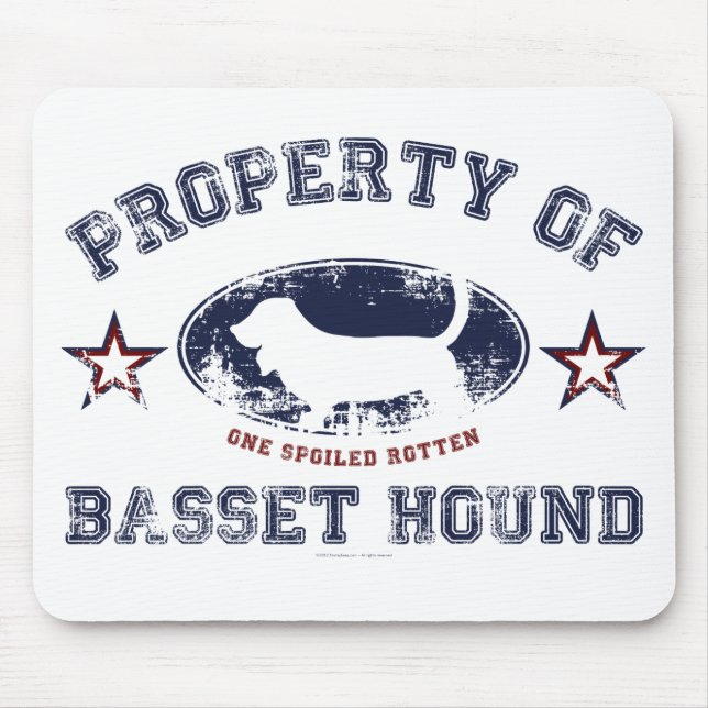 Bassett Hound Mouse Pad (Front)