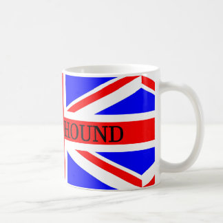 bassett hound name on flag coffee mug