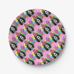 Bassett Hound Paper Plate