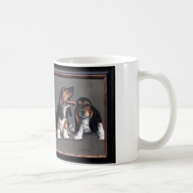 Bassett Puppies Coffee Mug (Right)