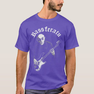 Bassferatu Gothic Horror Bass Guitar Player Hallow T-Shirt