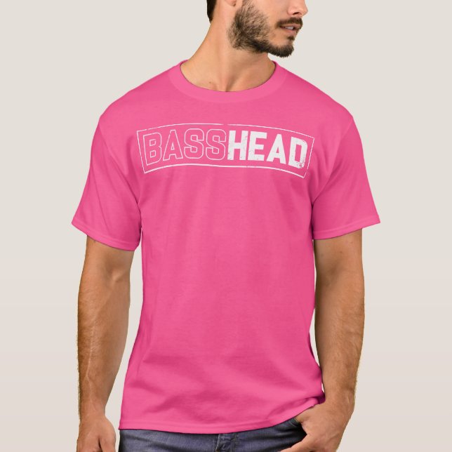 Basshead Dubstep Bass Head Drum And Bass Edm Techn T-Shirt (Front)