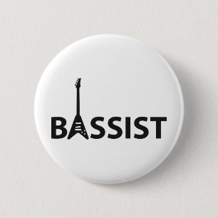 Bassist 6 Cm Round Badge